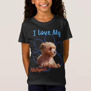 Camiseta Eu Amo A Minha Melhor Impressão De Cachorro Sobre