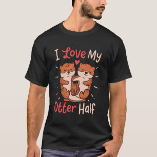 Camiseta Eu Amo A Minha Metade Mais Longa Para Os Animais