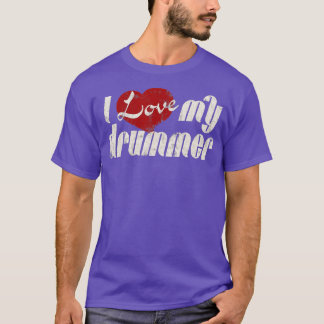 Camiseta Eu Amo A Minha Mulher Namorada Drummer