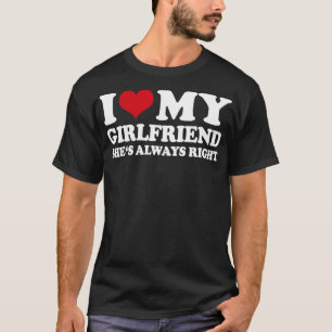 Camiseta Eu Amo A Minha Namorada Sempre Certa1