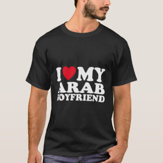 Camiseta Eu Amo A Minha Namorado Árabe Eu Aquecimento A Min