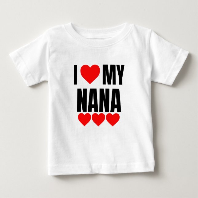 CAMISETA EU AMO A MINHA NANA (Frente)