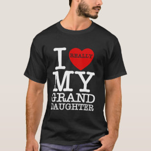 Camiseta Eu Amo A Minha neta Pai Da Família Engraçada Mães