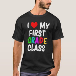 Camiseta Eu Amo A Minha Primeira Classe De Volta Ao Profess