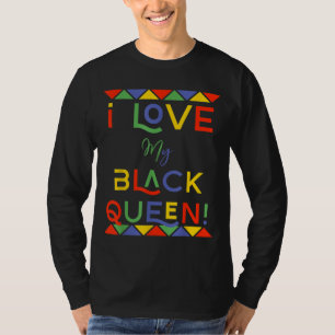 Camiseta eu amo a minha rainha negra namorado african g