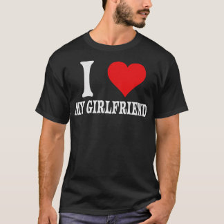 Camiseta Eu Amo A Minha Relação Namorada Grande Coração Ver