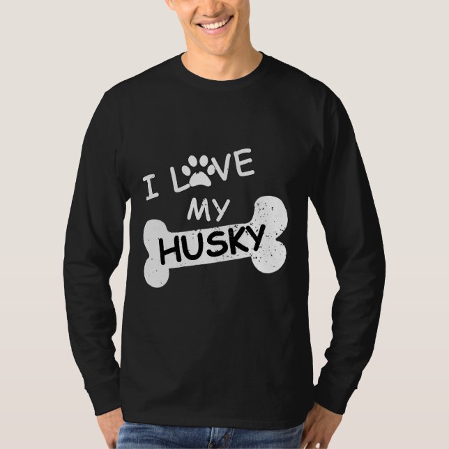 Camiseta Eu Amo A Minha Rouco Para Rouco De Impressão De Pa (Frente)