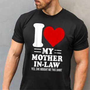 Camiseta Eu amo a minha sogra Engraçada Filho Em Direito