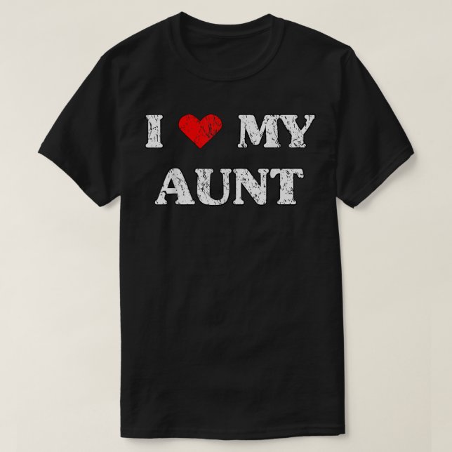 Camiseta Eu Amo A Minha Tia Graphic (Frente do Design)