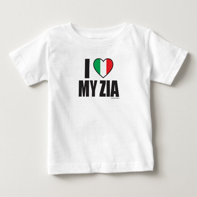 Camiseta EU AMO A MINHA ZIA White (Frente)