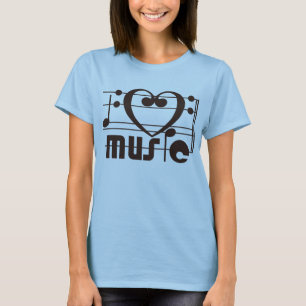 CAMISETA EU AMO A MÚSICA