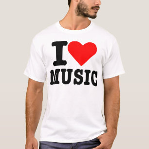 Camiseta Eu amo a música