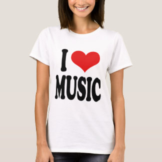 Camiseta Eu amo a música