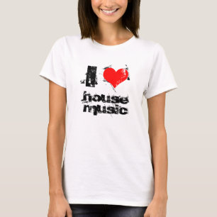 Camiseta Eu amo a música da casa