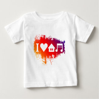 Camiseta Eu amo a música da casa