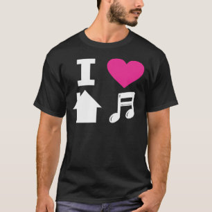 Camiseta Eu amo a música da casa