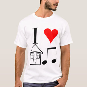 Camiseta Eu amo a música da casa