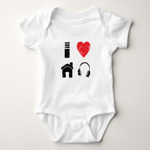 Camiseta Eu amo a música da casa
