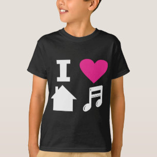 Camiseta Eu amo a música da casa