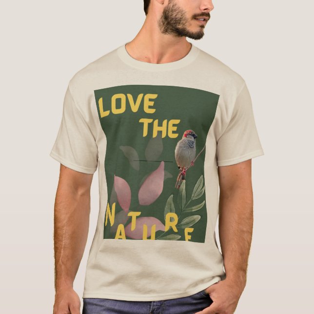 Camiseta Eu Amo a Natureza (Frente)