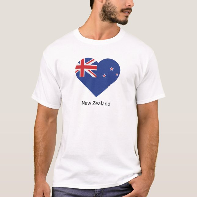 Camiseta Eu amo a Nova Zelândia (Frente)
