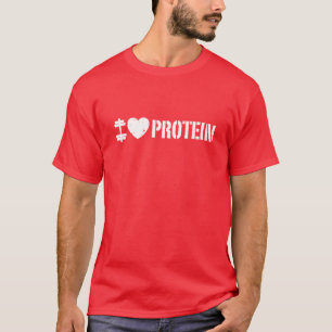 Camiseta Eu amo a proteína