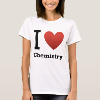 Camiseta Eu amo a química