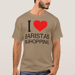 Camiseta Eu amo a rampa Baristas Comprando Caf