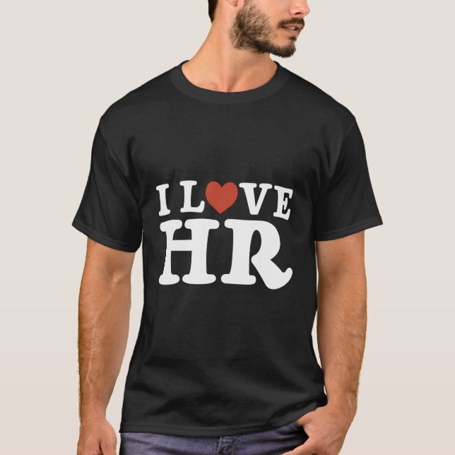 Camiseta Eu Amo-A - Recursos Humanos De Gestão (Frente)