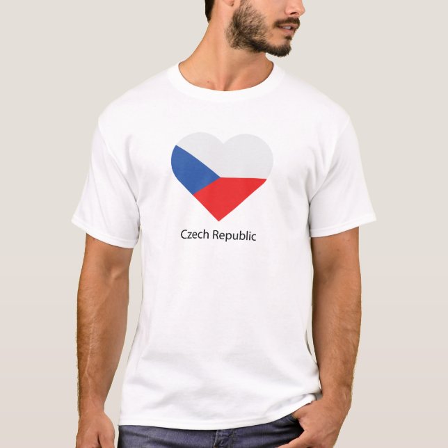 Camiseta Eu Amo A República Checa (Frente)