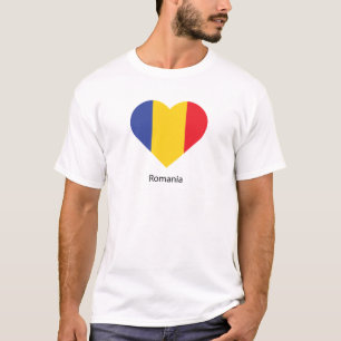 Camiseta Eu amo a Romênia