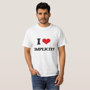 Camiseta Eu amo a simplicidade