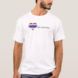 Camiseta Eu amo a Tailândia