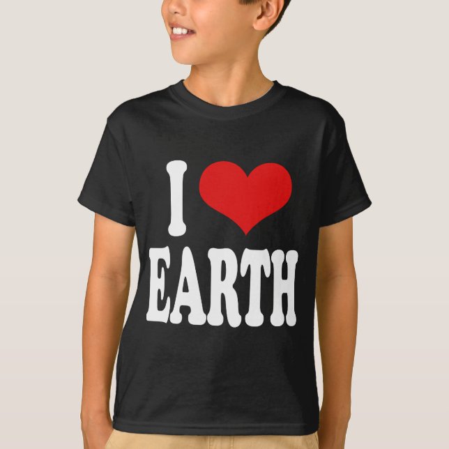 Camiseta Eu amo a terra (Frente)