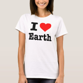 Camiseta "Eu amo a Terra"