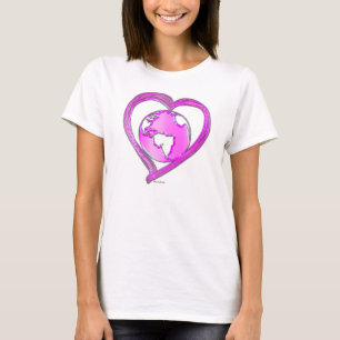 Camiseta EU AMO A TERRA (Rosa)