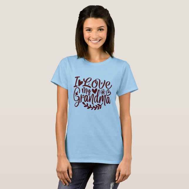 Camiseta Eu Amo a Tipografia da Minha Avó (Frente Completa)