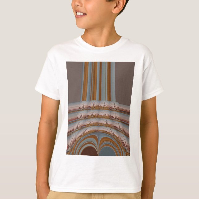 Camiseta Eu amo a Torre Eiffel Paris com amor azul céu azul (Frente)