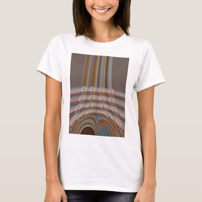 Camiseta Eu amo a Torre Eiffel Paris com amor azul céu azul (Frente)