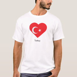 Camiseta Eu Amo A Turquia