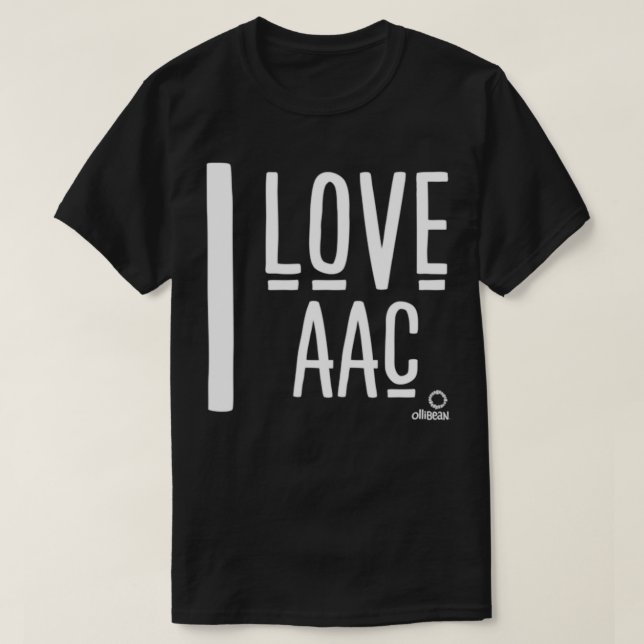 Camiseta Eu Amo AAC (Frente do Design)