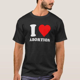 Camiseta Eu Amo Aborto Pró Escolha Direitos de Aborto Femin