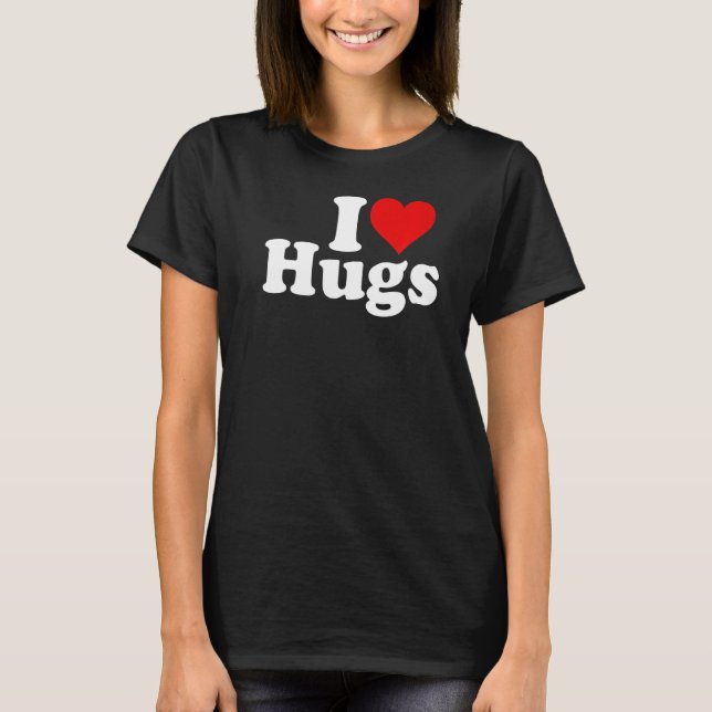 CAMISETA EU AMO ABRAÇOS DE CORAÇÃO ABRAÇANDO (Frente)