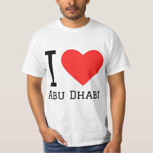 Camiseta Eu amo Abu Dhabi