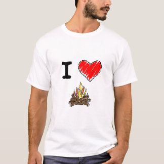Camiseta Eu amo acampar