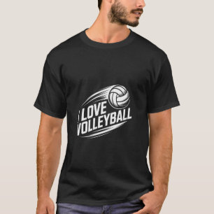 Camiseta Eu Amo Acessórios de Entusiasta de Volei