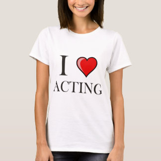 Camiseta Eu amo actuar