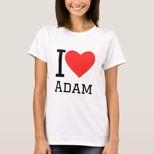 Camiseta Eu amo Adam (Frente)