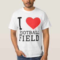 Eu amo adesivo de campo de futebol