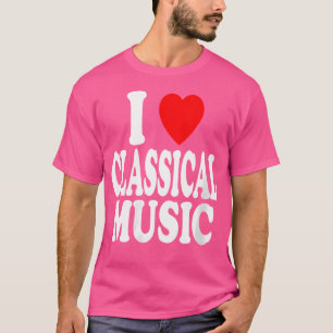 Camiseta Eu amo (Adoro) Maestro de Música Clássica Orquestr